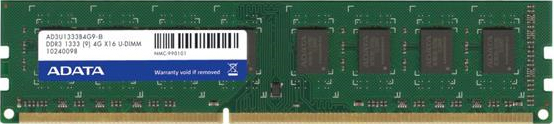 ADATA 2GB DDR3 DIMM memory module 1 x 2 GB 240-pin DIMM