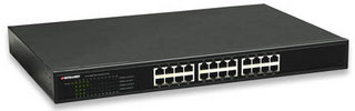 Switch intellinet gigabit ethernet 24 puertos color negro