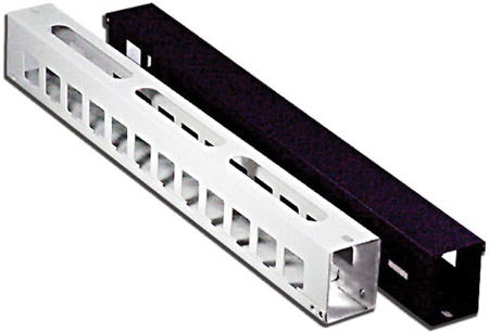 Intellinet Kabelmanager 48.3cm 1HE für Serverschränke sw bul
