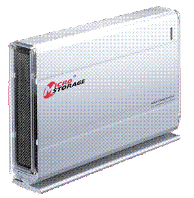 CoreParts 400GB 8mb COMBO Ext 3.5″ external hard drive 7200 RPM 3.5″ USB 2.0 Stainless steel image 1