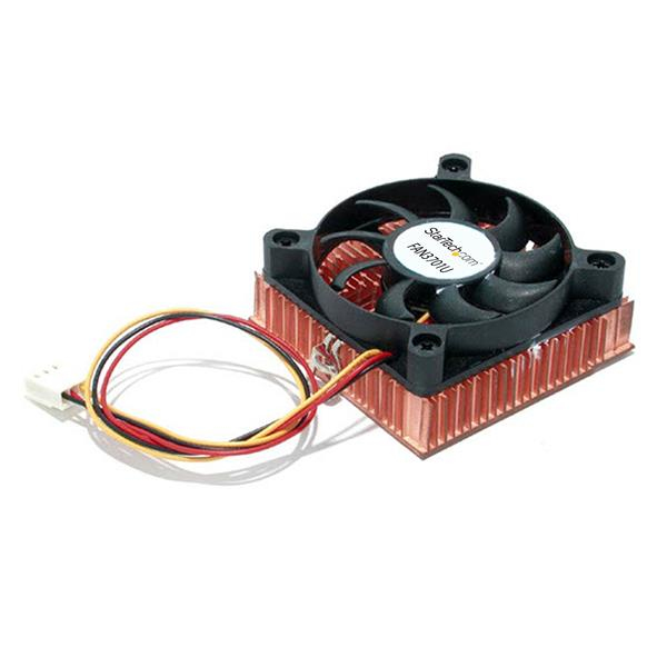 StarTech.com Ventola CPU con socket / Zoccolo 60x10mm 1U con dissipatore termico in rame - TX3 - Sistema di raffreddamento processore - (per: Socket A, Socket 370) - rame - 60 mm