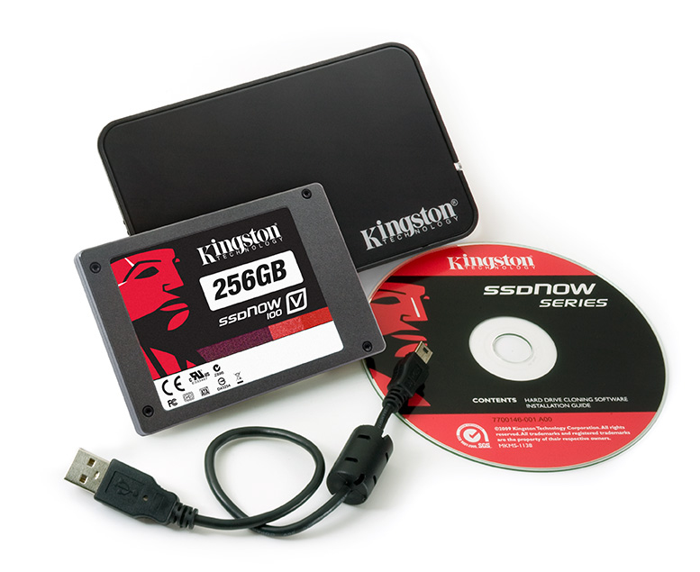 Kingston Technology SSDNow V100 Drive + Notebook Upg. Kit 256 GB 2.5"