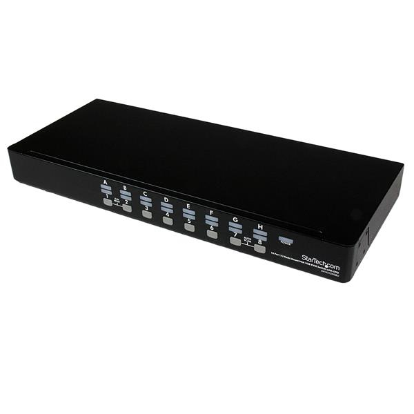 StarTech.com 16 Port 1U Rackmount USB KVM Switch with OSD (SV1631DUSBU) - KVM switch - 16 x KVM port(s) - 1 local user - desktop - for P/N: RK3236BKF, RK4236BKB, RKCONS1701, RKCONS17HD, RKCONS1901, RKCONS1908K, RKCONS1916K