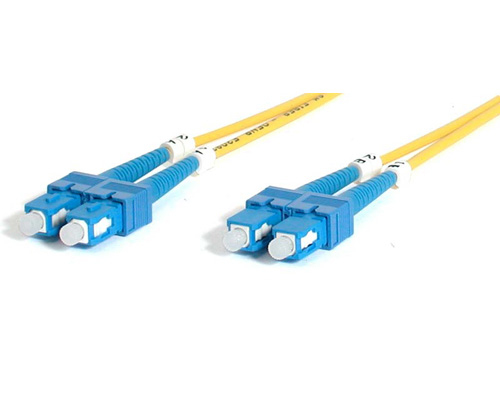StarTech.com 1m Singlemode Duplex Fiber Cable SC-SC InfiniBand/fibre optic cable Yellow