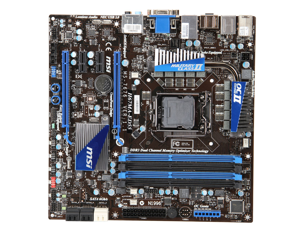 MSI H67MA-ED55 LGA 1155 (Socket H2) micro ATX