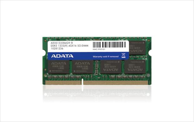 ADATA 2GB DDR3 SO-DIMM Kit memory module 1 x 2 GB 204-pin SO-DIMM