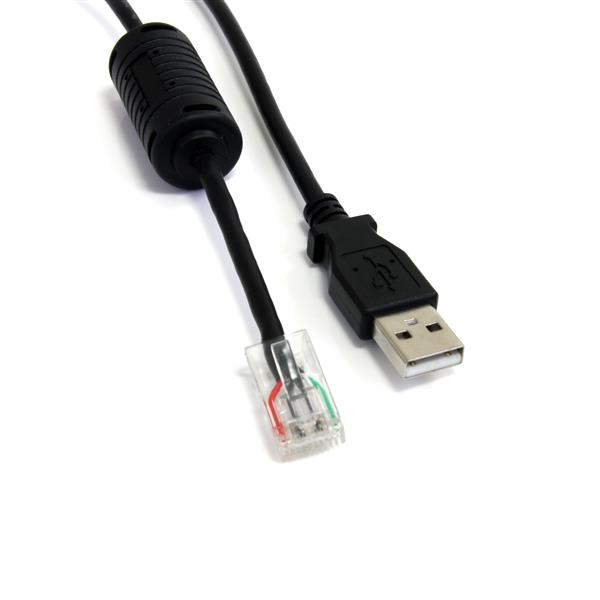 StarTech.com 6 ft Smart UPS Replacement USB Cable AP9827 - USB cable - USB (M) to RJ-45 (10 pin) (M) - 6 ft - black - USBUPS06 - USB cable - USB (M) to RJ-45 (10 pin) (M) - 1.8 m - black