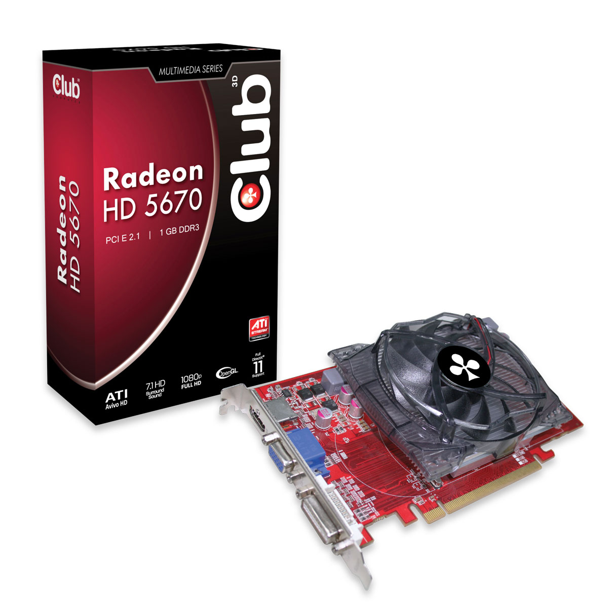 CLUB3D CGAX-56724ZI graphics card AMD 1 GB GDDR3