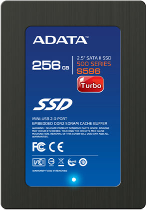 ADATA S596 external hard drive 256 GB 2.5" Black