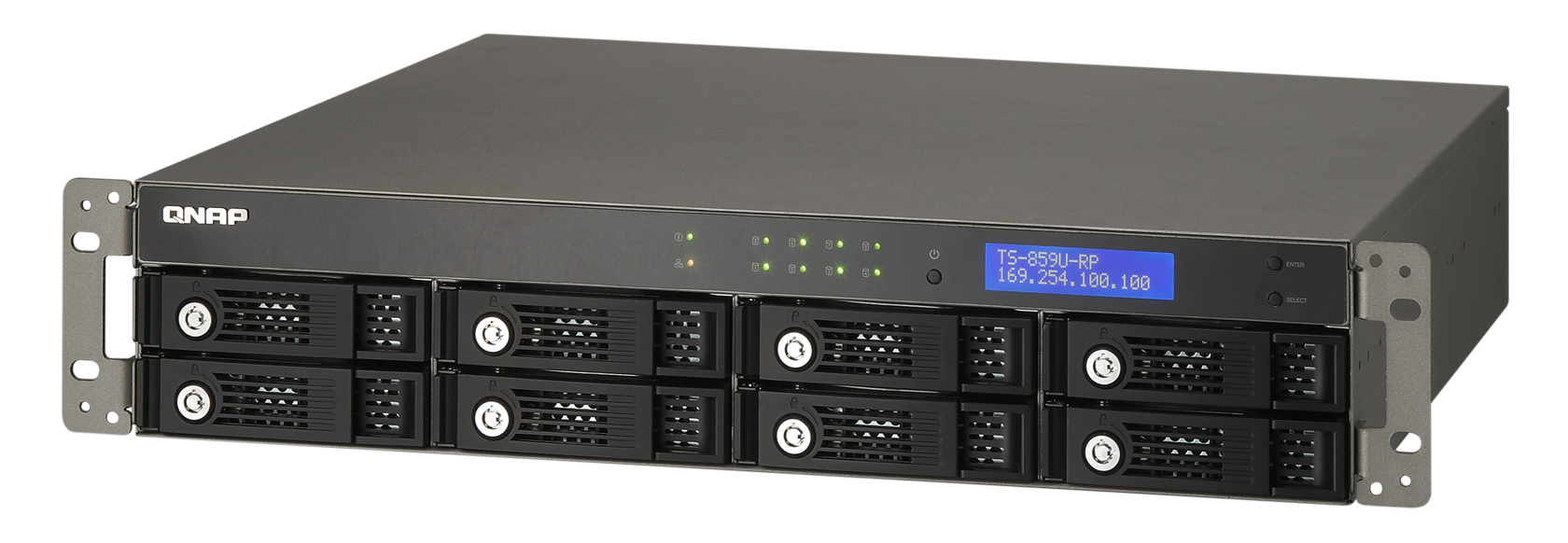 QNAP TS-859U-RP+ 8TB Ultrastar Rack (2U) Intel Atom® 1 GB Linux
