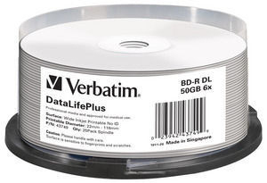 Verbatim DataLifePlus BD-R 50 GB 25 styck
