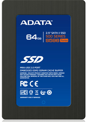 ADATA S596 internal solid state drive 64 GB 2.5" Serial ATA II