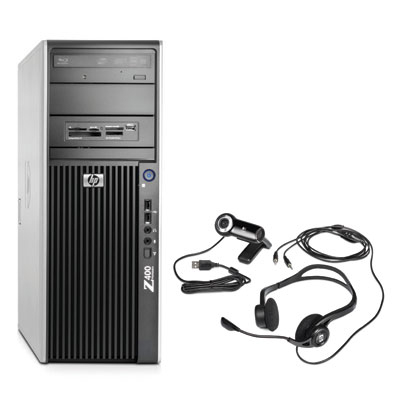 HP Z400 + SkyRoom Standard Accessory Hardware Kit Intel® Xeon® 3000 Sequence W3550 6 GB DDR3-SDRAM Windows 7 Professional Minitower Workstation