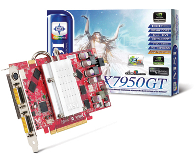 MSI NX7950GT-VT2D512EZ-HD 512MB GDDR3 PCI Express 16x