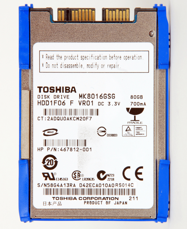 HP 492566-001 internal solid state drive 80 GB 1.8" Serial ATA