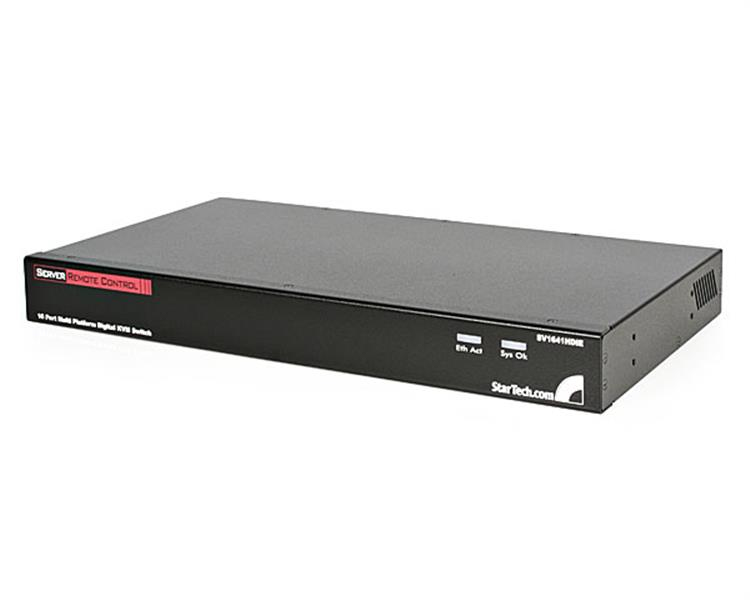 StarTech.com 16 Port Rackmount USB PS/2 Digital IP KVM Switch