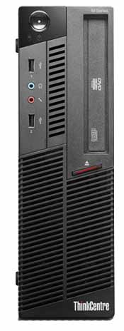 Lenovo ThinkCentre M90p+ThinkVision L197 Intel® Core™ i5 i5-650 4 GB DDR3-SDRAM 500 GB Intel® HD Graphics Windows 7 Professional SFF PC Black