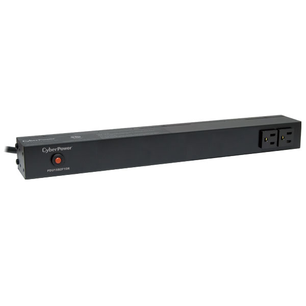 CyberPower 15A Basic PDU 1U 12x NEMA 5-15R Outlets PDU15B2F10R