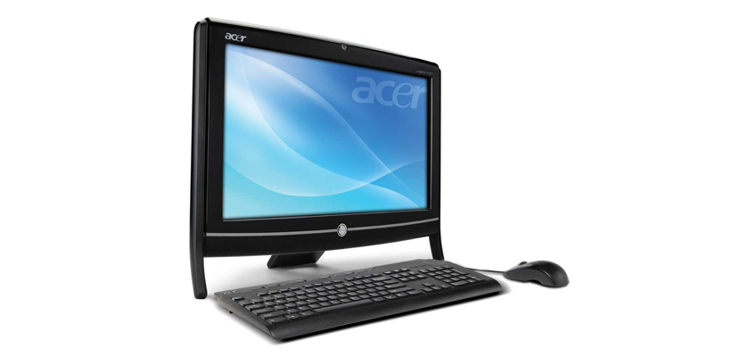 Acer VZ410G-UD5700W 54.6 cm (21.5") 1920 x 1080 pixels All-in-One PC 2 GB Intel® GMA X4500HD Windows 7 Professional Black