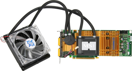 MSI NX8800GTX OC Liquid, Geforce 8800GTX - 768MB, PCI-E GeForce 8800 GTX GDDR3
