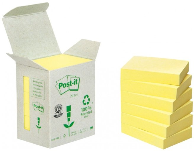 3M 6531B pouch autoadesiva Rettangolo Giallo 100 fogli Autoadesivo