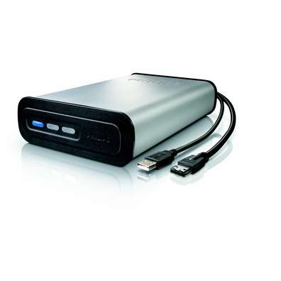 Philips External Hard Disk 500 GB eSATA USB 2.0 external hard drive 7200 RPM 3.5"