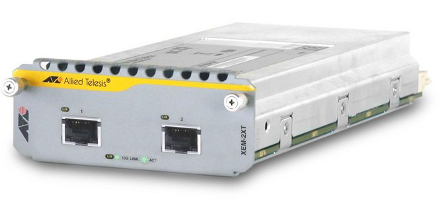 Allied Telesis AT-XEM-2XS transceiver-moduler för nätverk 10000 Mbit/s SFP+