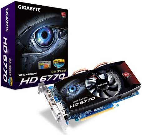 GIGABYTE GV-R677OC-1GD graphics card AMD Radeon HD6770 1 GB GDDR5