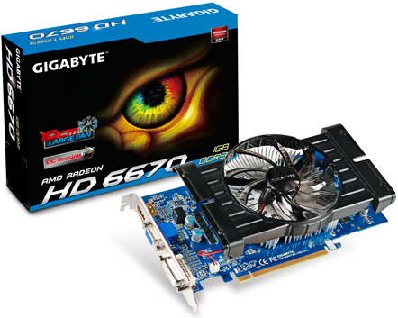 GIGABYTE GV-R667OC-1GI graphics card AMD Radeon HD6670 1 GB GDDR3