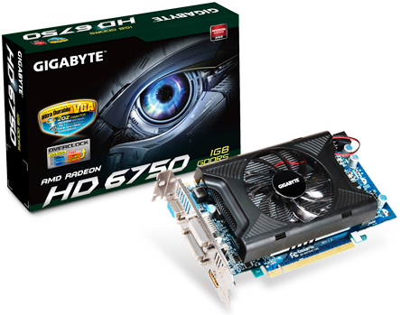 GIGABYTE GV-R675OC-1GI graphics card AMD Radeon HD6750 1 GB GDDR5