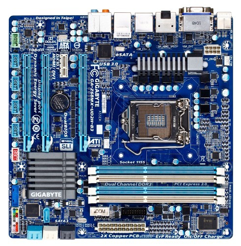 GIGABYTE Z68MX-UD2H-B3 Intel Z68 LGA 1155 (Socket H2) micro ATX
