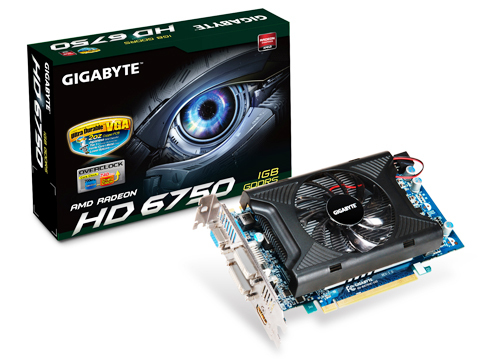 GIGABYTE GV-R675OC-1GD graphics card AMD Radeon HD6750 1 GB GDDR5