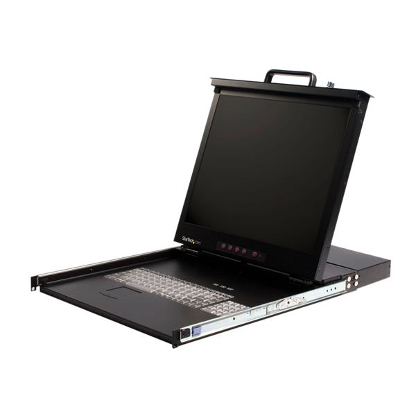 StarTech.com 1U 19in Rackmount LCD Console with Integrated 8 Port KVM Switch