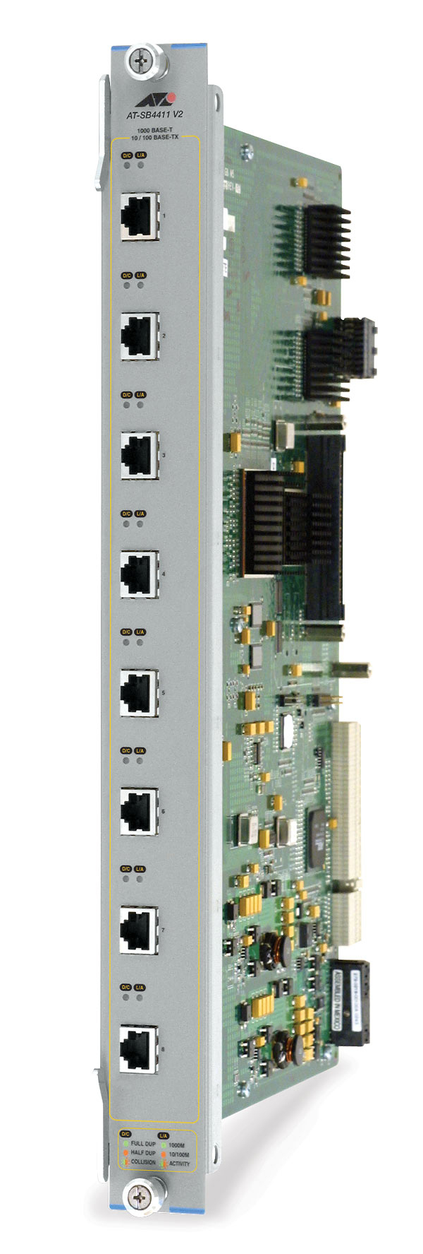 Allied Telesis 8-port 10/100/1000BASE-T Card network switch component
