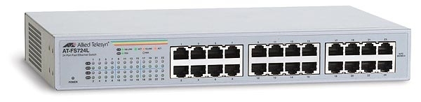 Allied Telesis 10/100TX x 24 ports unmanaged Fast Ethernet switch White