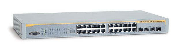 Allied Telesis 10/100/1000 x 24 ports GE L3 Switch w/ 4 combo SFP & 2x 20Gbps stacking ports Managed L3+ Silver