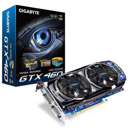 GIGABYTE N460O2GI graphics card NVIDIA GeForce GTX 460 1 GB GDDR5