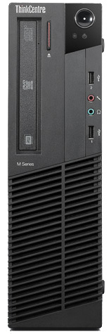 Lenovo ThinkCentre M81 Intel® Core™ i3 i3-2100 2 GB DDR3-SDRAM 320 GB Intel® HD Graphics 2000 Windows 7 Professional SFF PC Black