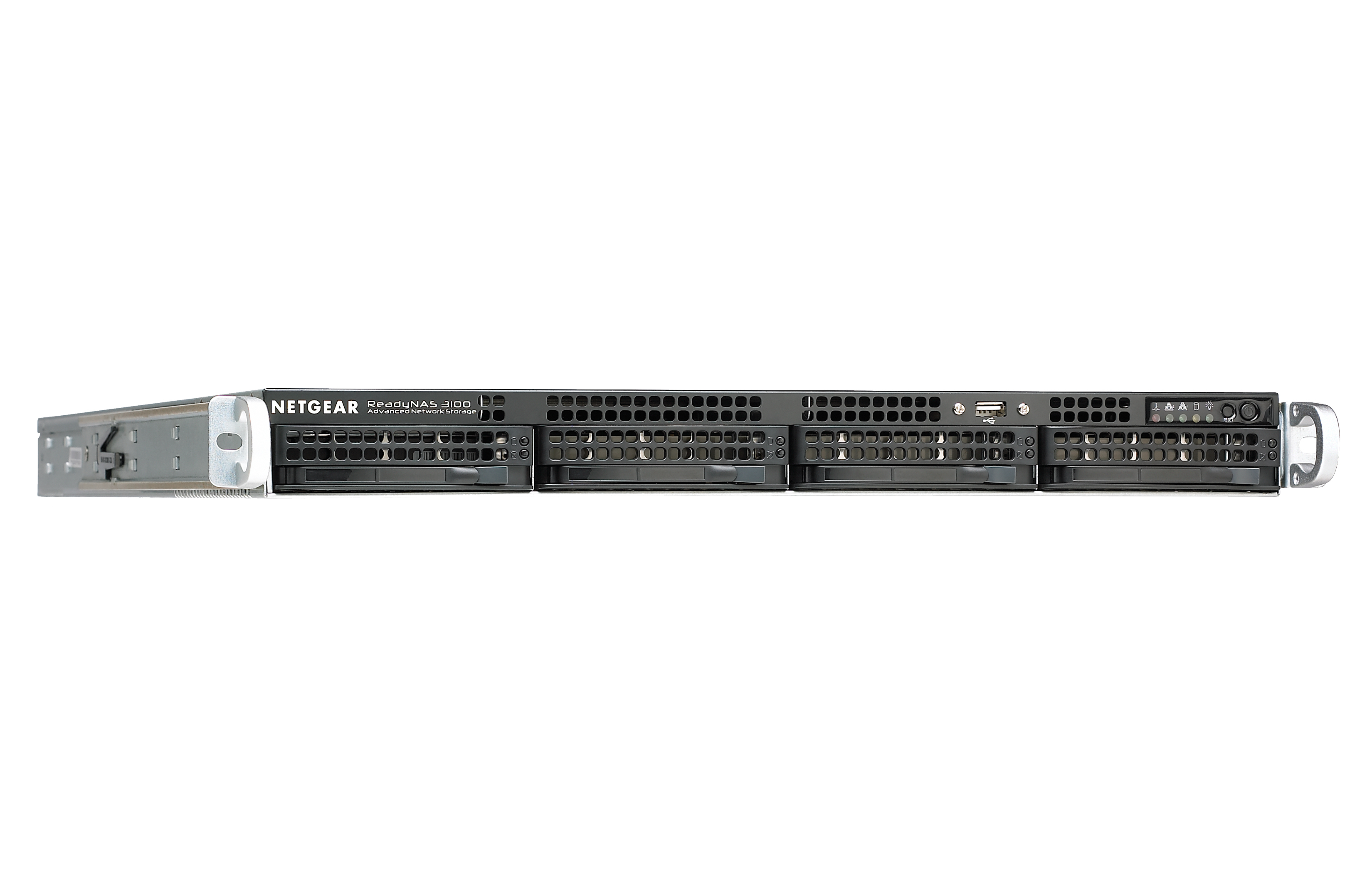 NETGEAR ReadyNAS 3100 Rack (1U) 2 GB 12.288 TB Black, Grey