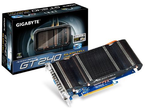 GIGABYTE N240LGI graphics card NVIDIA GeForce GT 240 1 GB GDDR5