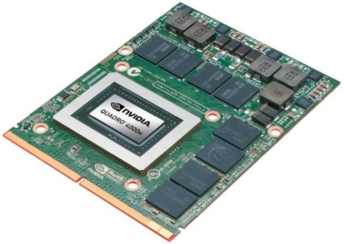 HP XY702AV graphics card NVIDIA Quadro 4000M 2 GB GDDR5