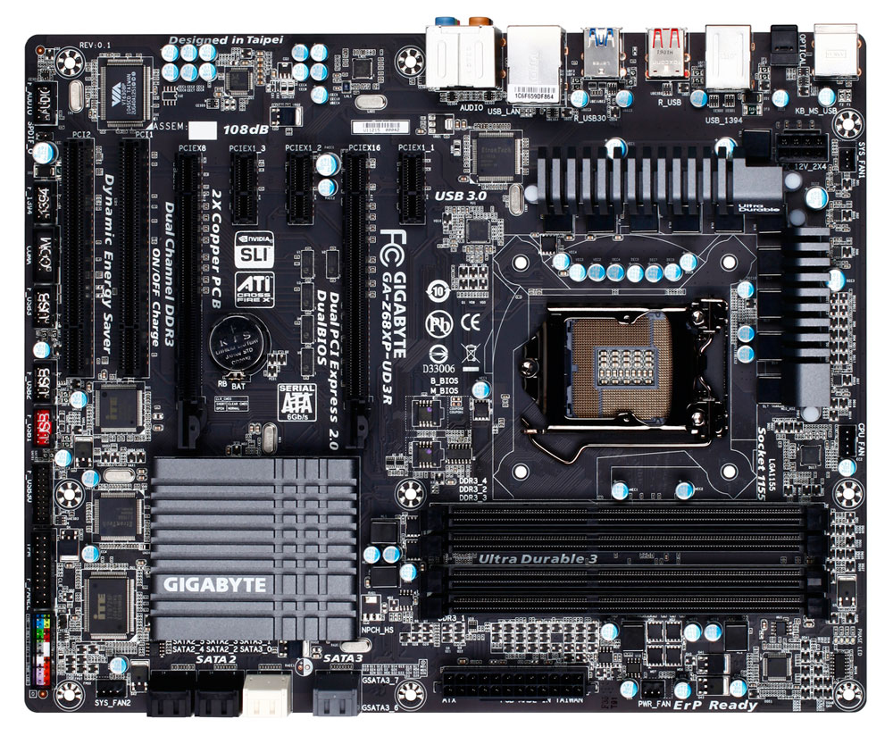 GIGABYTE Z68XP-UD3R Intel Z68 LGA 1155 (Socket H2) ATX