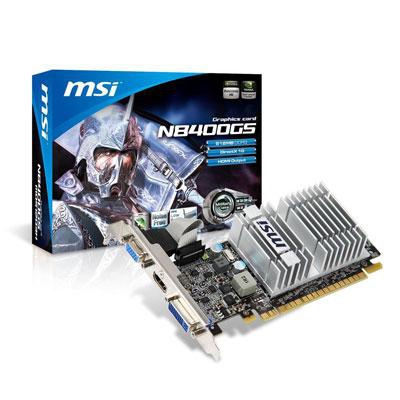 MSI N8400GS-MD512H graphics card NVIDIA GeForce 8400 GS 0.5 GB GDDR3