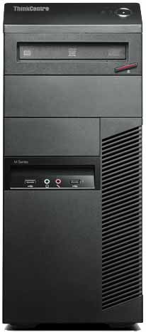 Lenovo ThinkCentre M81 Intel® Core™ i3 i3-2100 2 GB DDR3-SDRAM 320 GB HDD Windows 7 Professional Tower PC Black