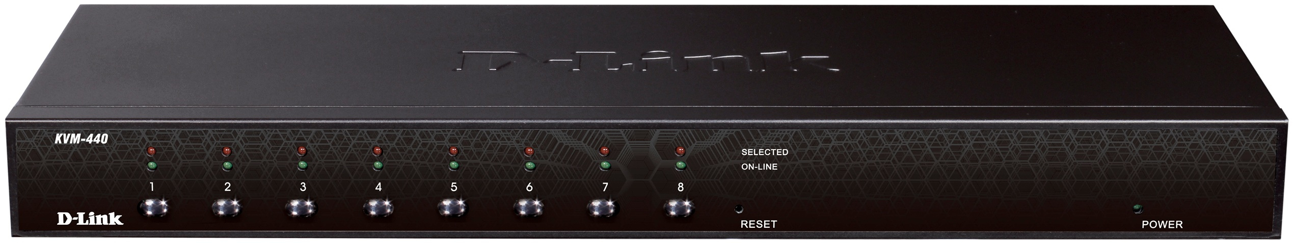 D-Link KVM-440 KVM switch Rack mounting Black
