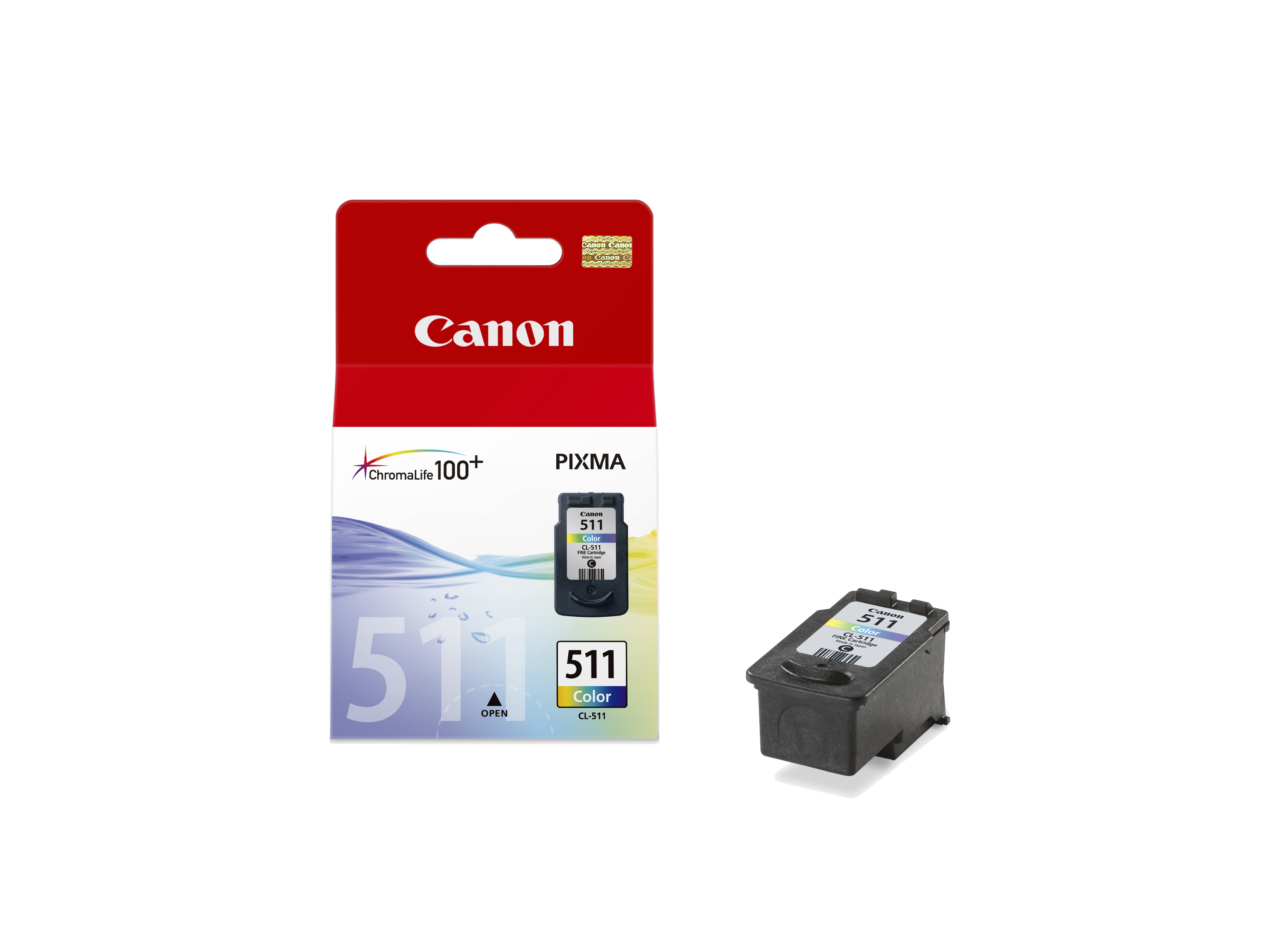 Canon CL-511 mustekasetti 1 kpl Alkuperäinen Syaani, Magenta, Keltainen