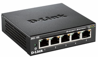D-Link 5-port 10/100/1000 Gigabit Metal Housing Desktop Switch