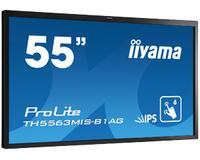 iiyama iiyama TH5563MIS-B1 AG Signage-Display Digital Beschilderung Flachbildschirm 139,7 cm (55 Zoll) IPS, LED Full HD Schwarz Touchscreen https://images.icecat.biz/img/norm/low/18668211-7689.jpg