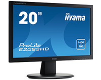 iiyama iiyama ProLite E2083HD-1 49,5 cm (19.5 Zoll) 1600 x 900 Pixel LED Schwarz https://images.icecat.biz/img/norm/low/19613270-6234.jpg