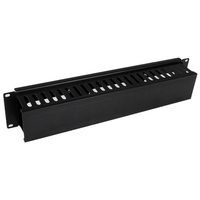 Startech Horizontal 2U Server Rack Cable Management Finger Duct w/ Cover